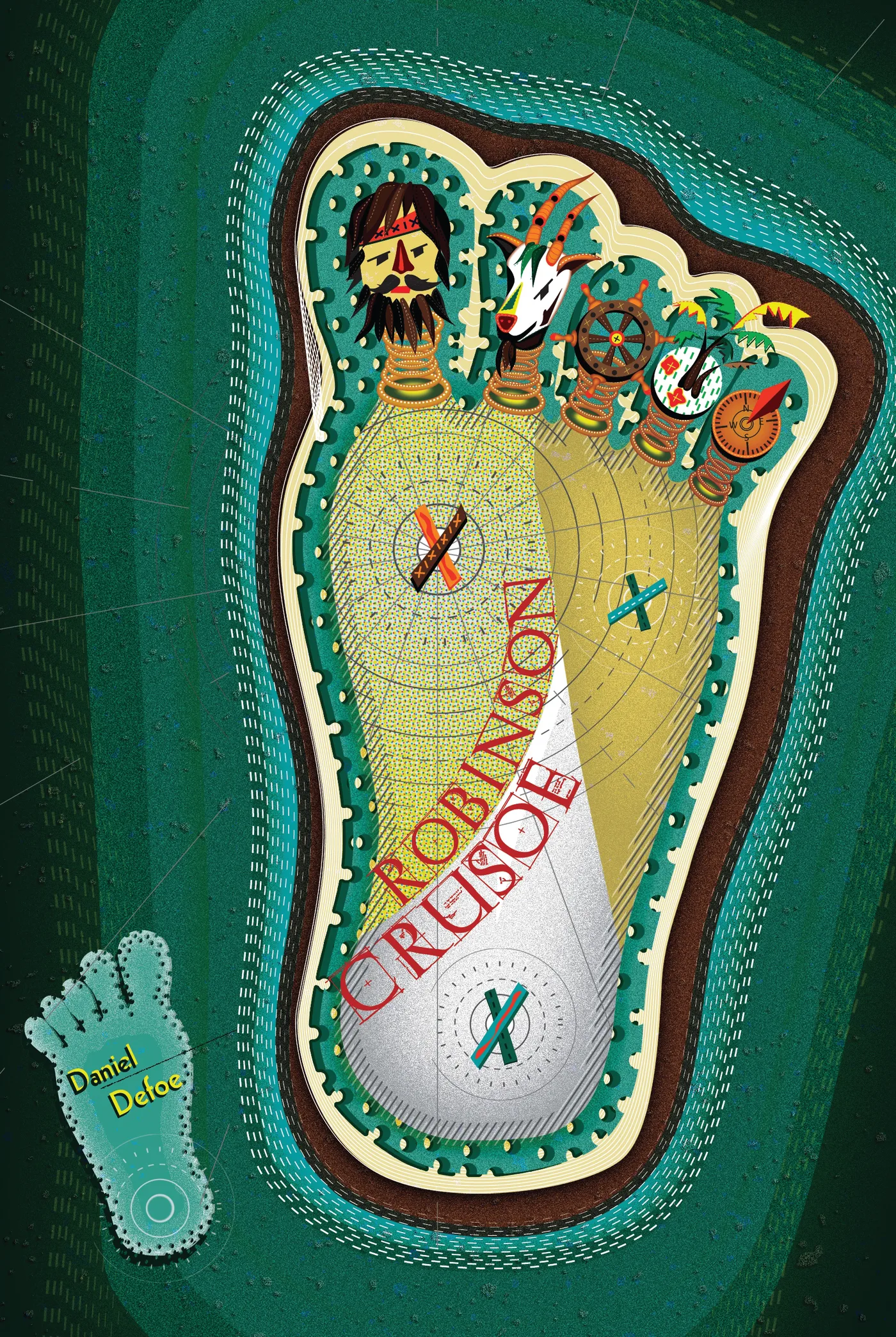 Cover of Robinson Crusoe by Rade Design